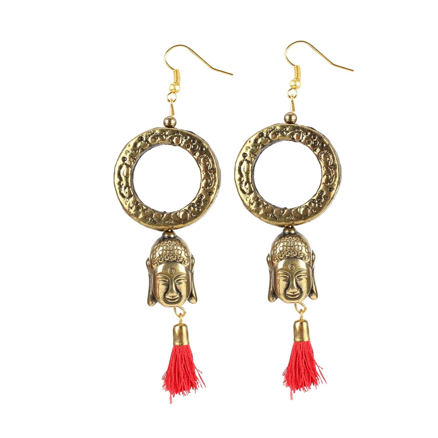 Generic Women's Gold plated Hook Dangler Hanging Tassel Fashion Earrings-Golden Jewels Generic   
