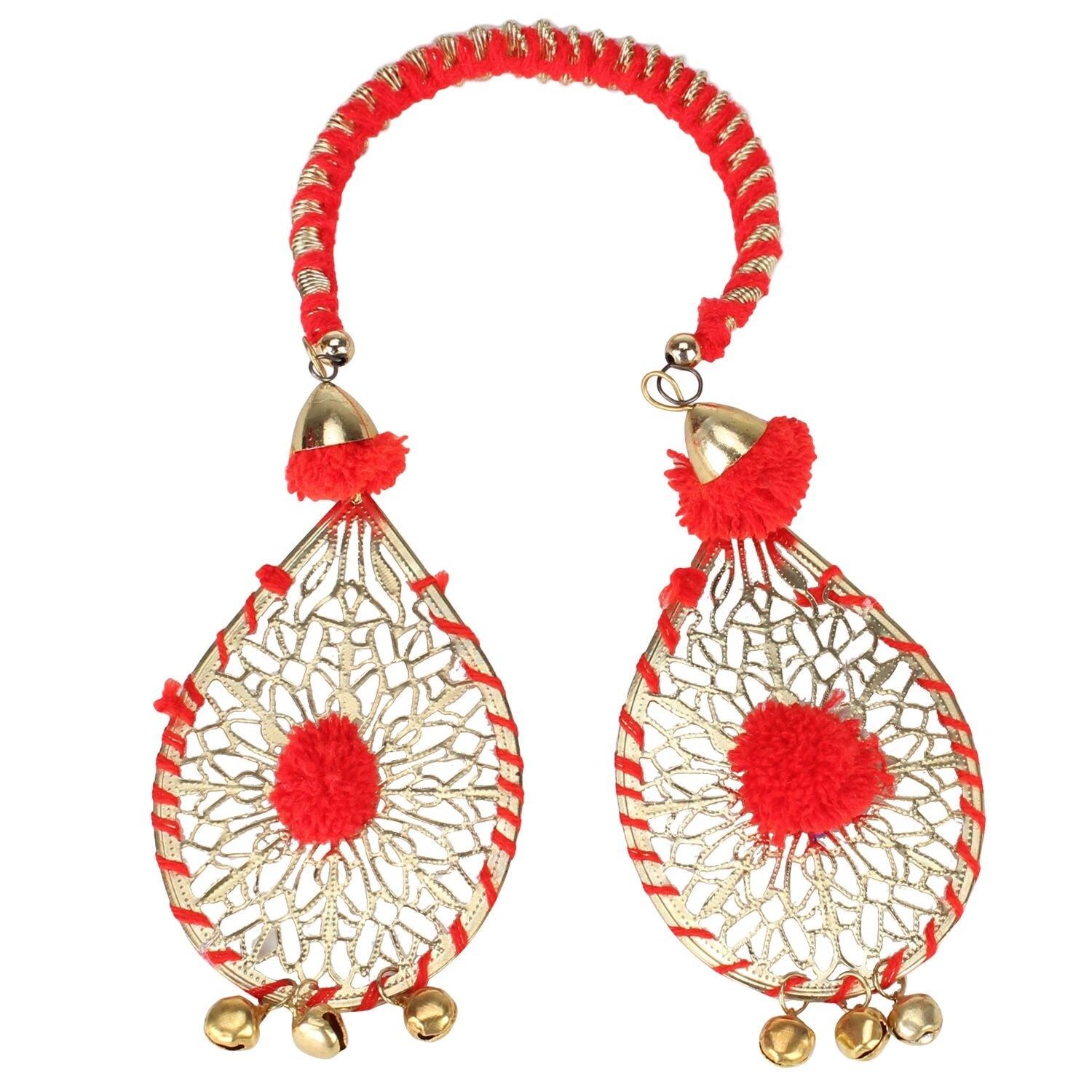 Generic Women's Alloy  Hanging Thread Bracelet-Red Jewels Generic   