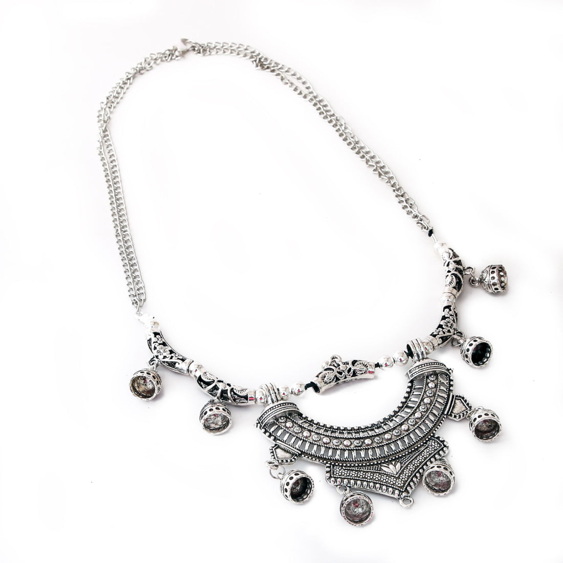 Afghani Designer Turkish Style Vintage Oxidised German Silver Tribal Necklace Pandeant Antique Jewellery Boho Gypsy Jewels Generic   
