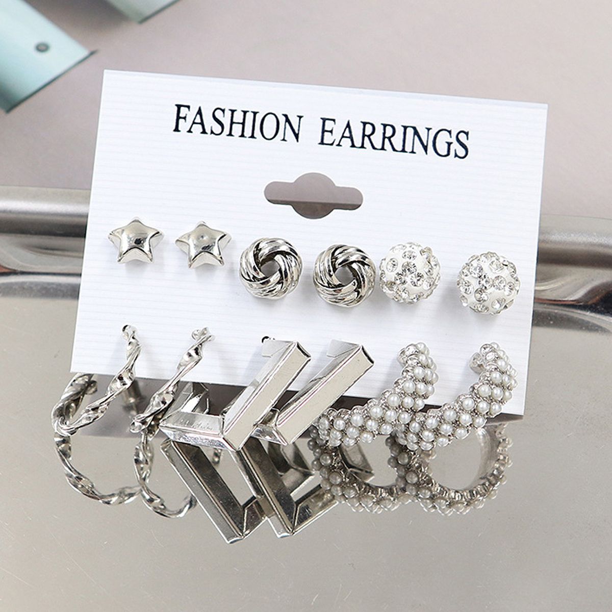 Combo Pack Of Earrings(Pack Of 6) Earrings Glitstudio   