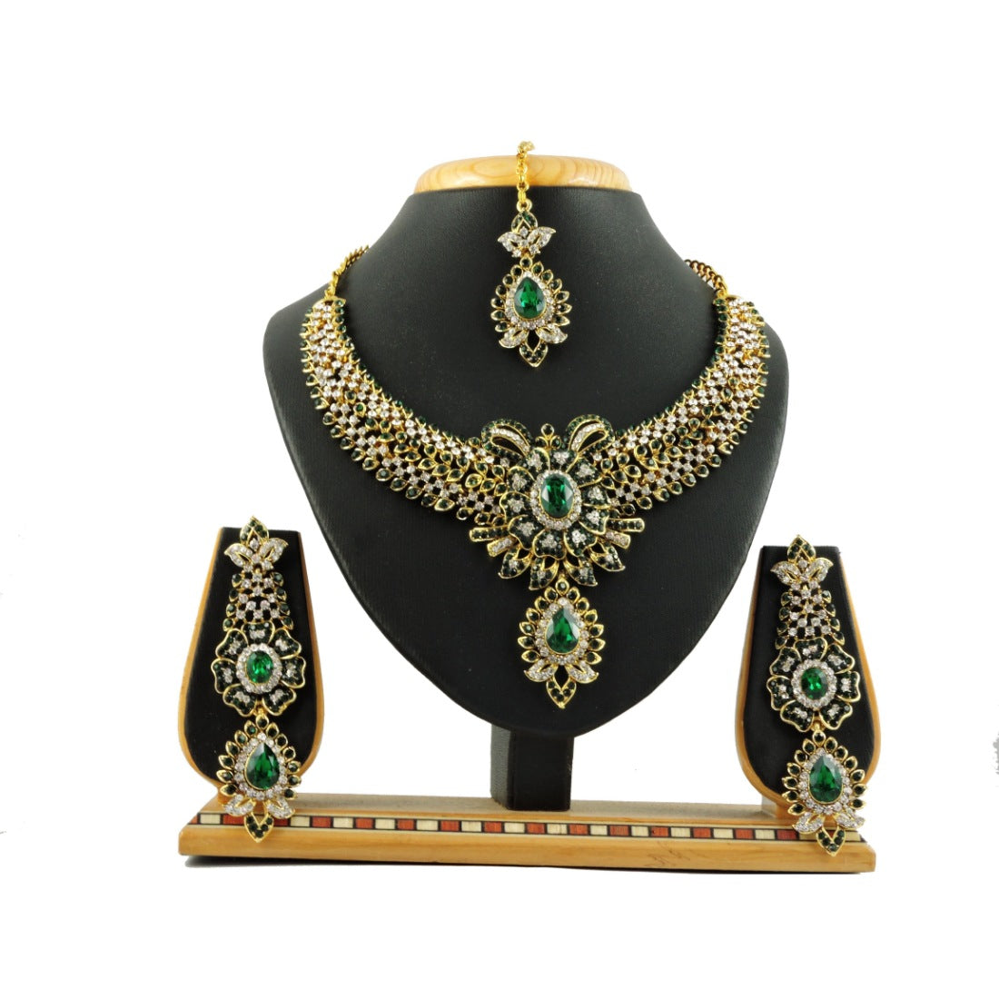 Generic Women's Alloy Necklace set (Green) Jewels Generic   
