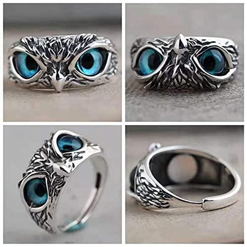 Owl ring (adjustable), metal for men and women  Glitstudio   