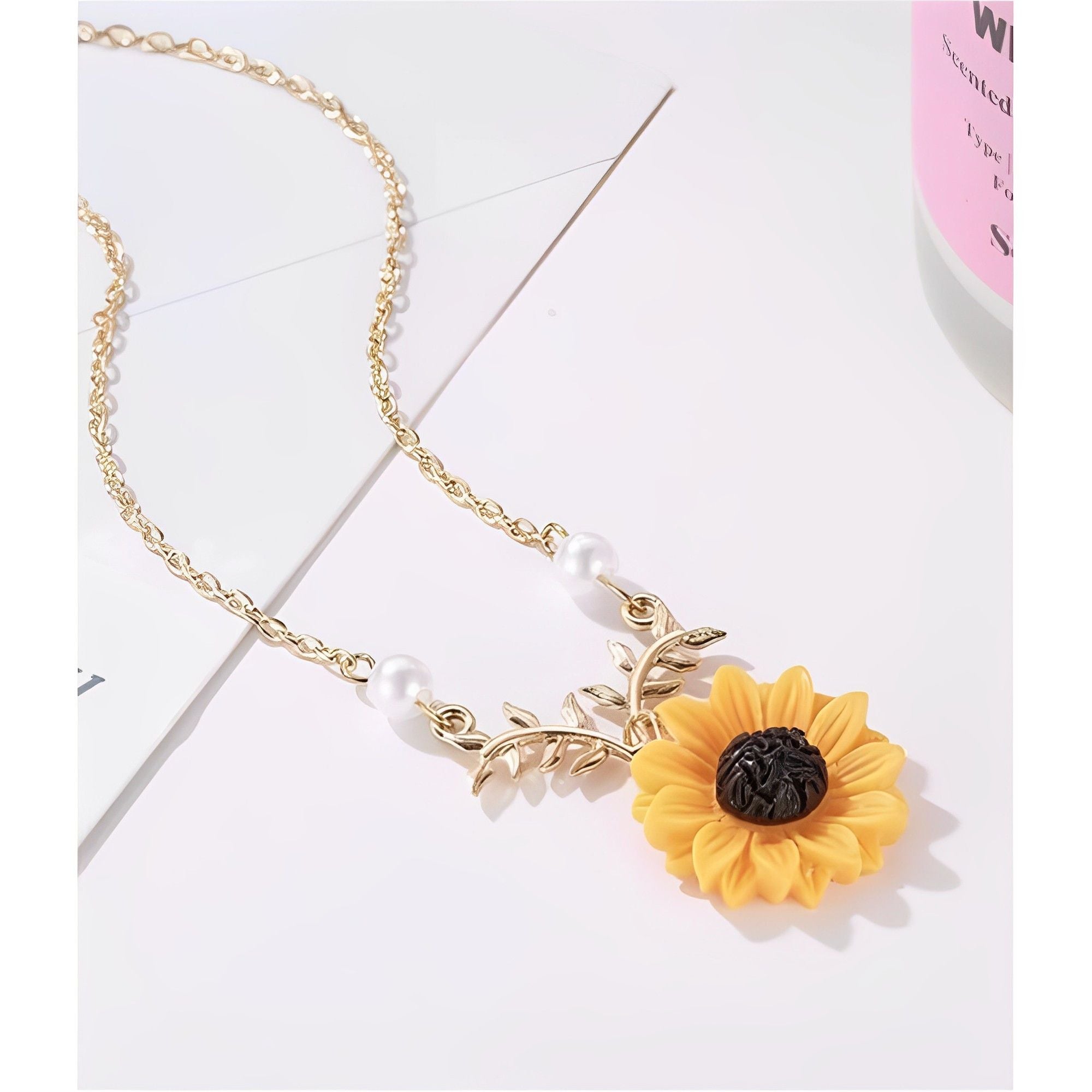 Sunflower Necklace For Women & Girls  Glitstudio Free Size  