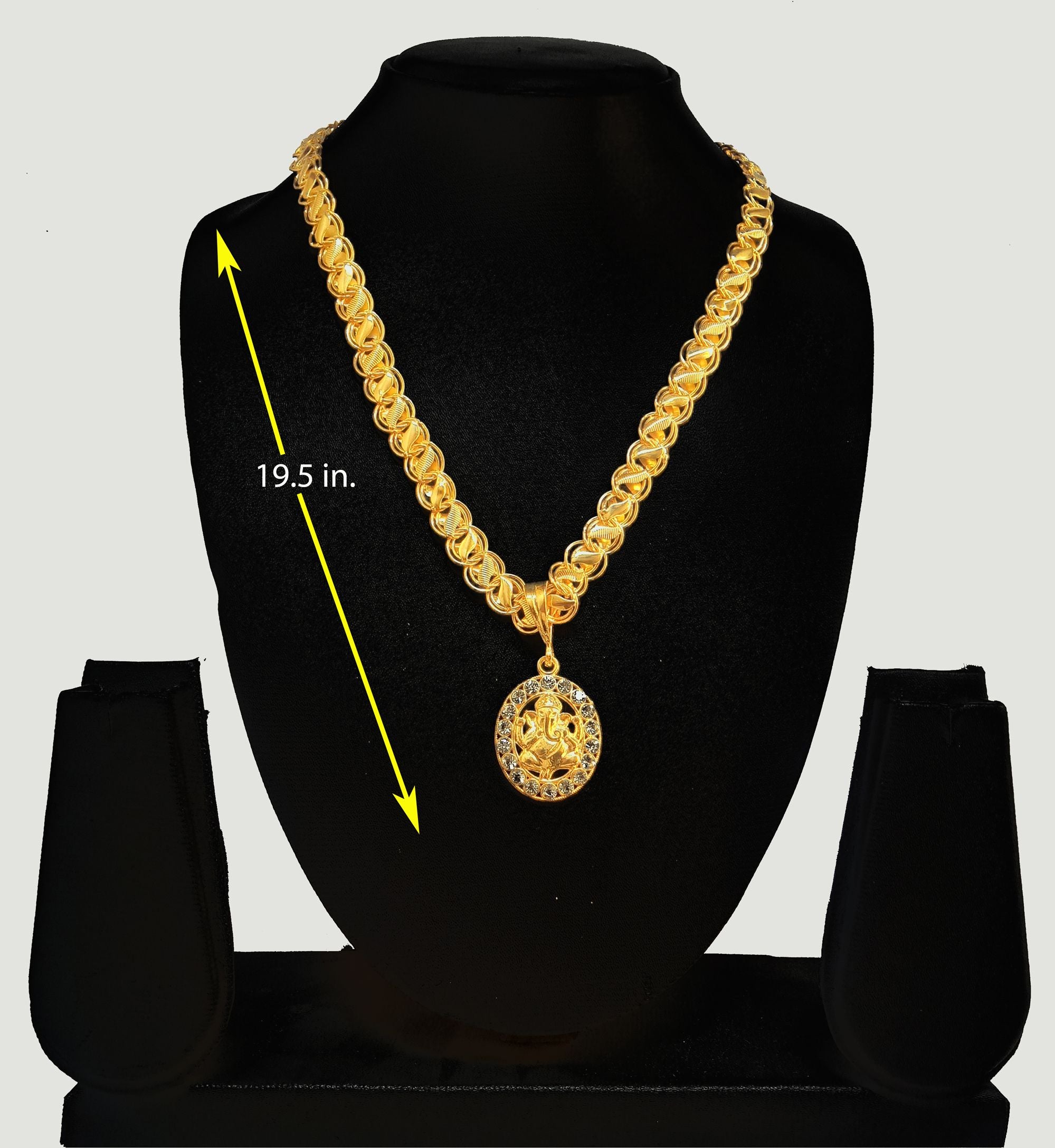 Luxurious Men's Gold Plated Pendant With Chain Vol 4 Pendants Glitstudio   