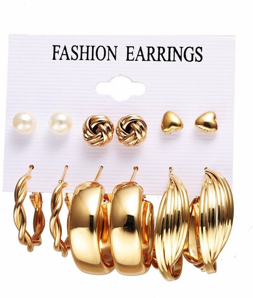 Combo Pack Of Earrings(Pack Of 6)  Glitstudio   