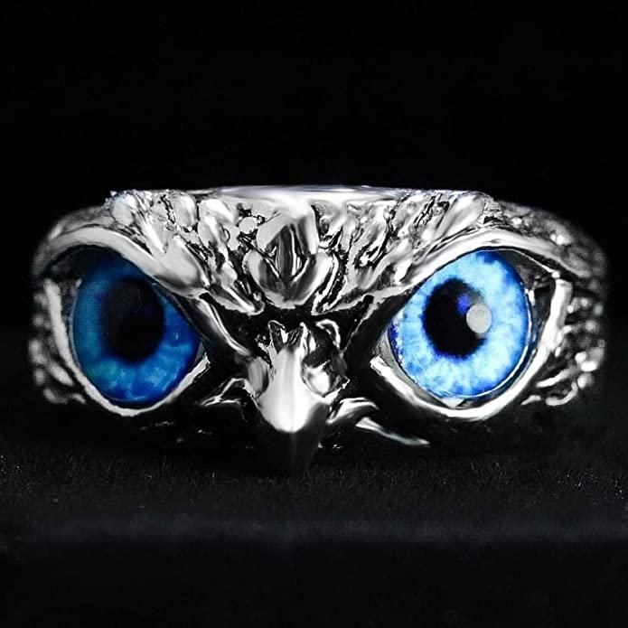 Owl ring (adjustable), metal for men and women  Glitstudio   