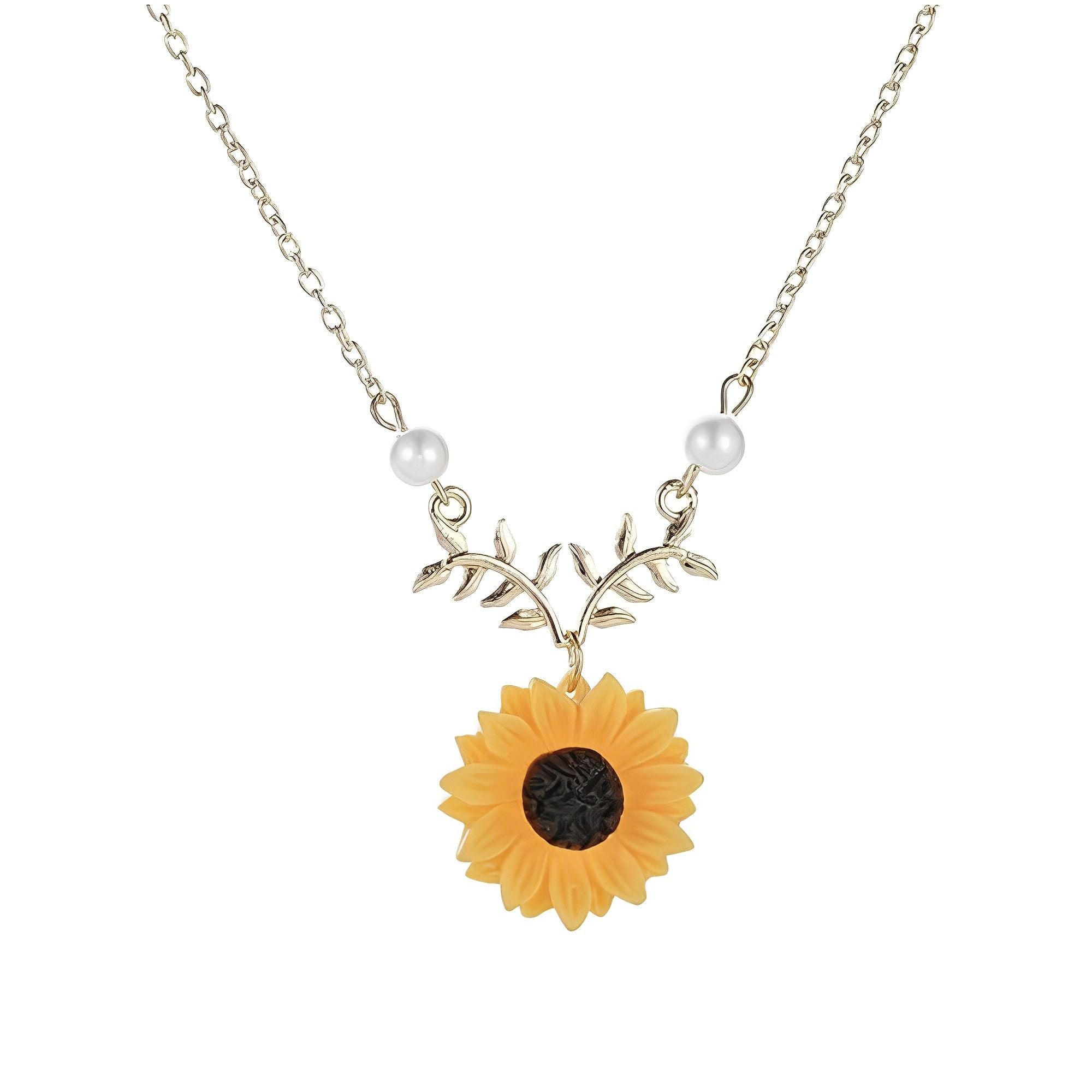 Sunflower Necklace For Women & Girls  Glitstudio   