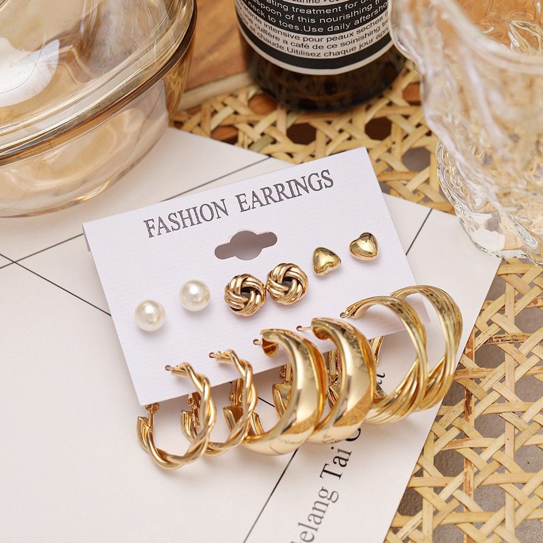 Combo Pack Of Earrings(Pack Of 6) Earrings Glitstudio   