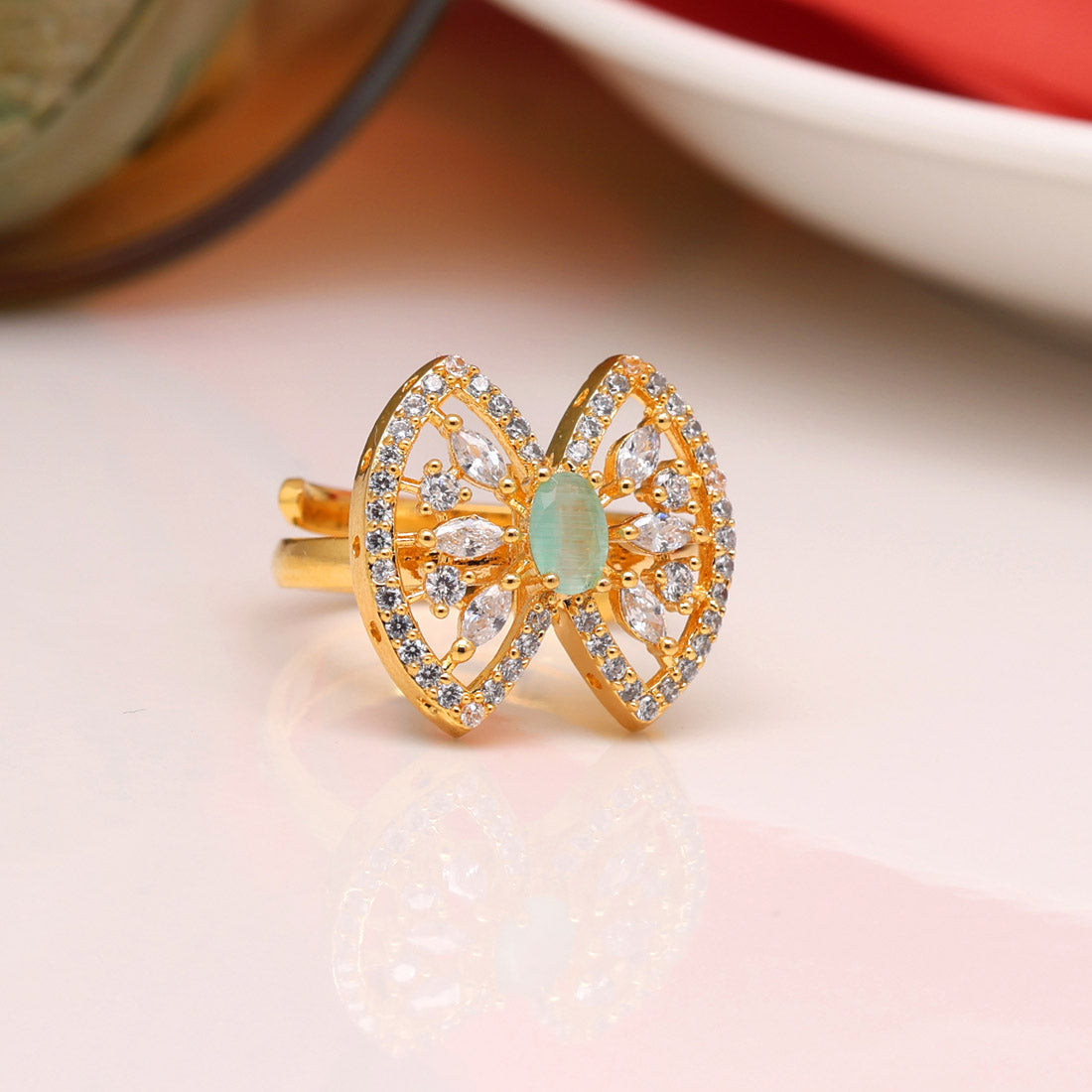 Vivah Creation Brass Ladies American Diamond Finger Rings, Size: Non  Adjustable at Rs 99 in Mumbai