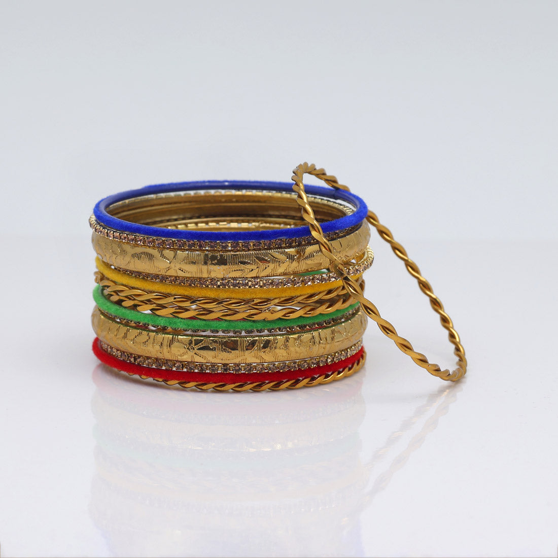 Multi-Color Gold Tila Bracelet | Bettina H. Designs